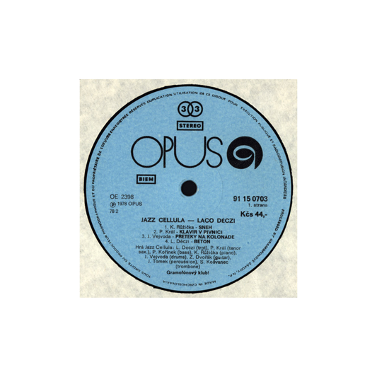 Laco Deczi, Jazz Cellula – Jazz Cellula